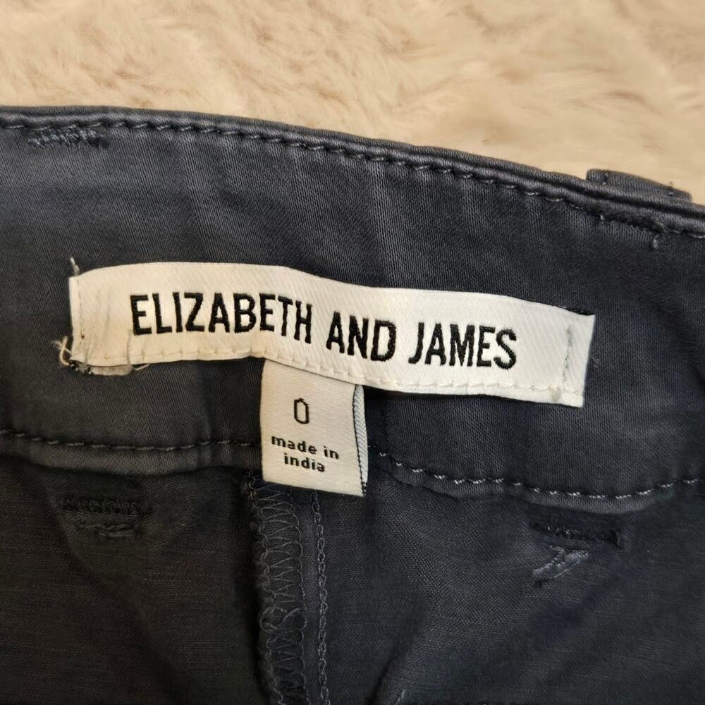 Elizabeth and James Gray Wide Leg Pants, Size 0 - Picture 2 of 8